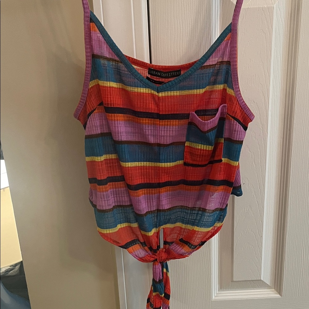 Urban Outfitters Colorful Striped Tank Top